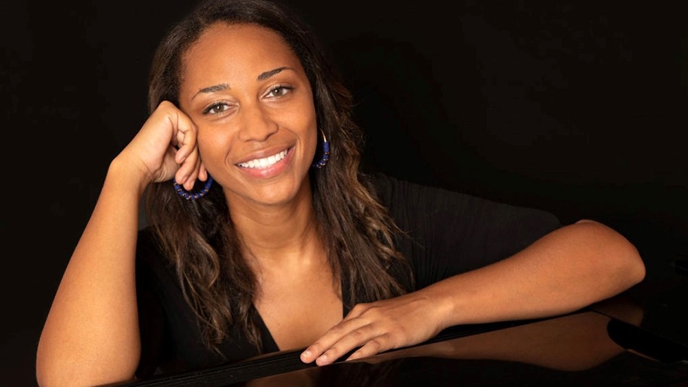 Leah Claiborne on the piano