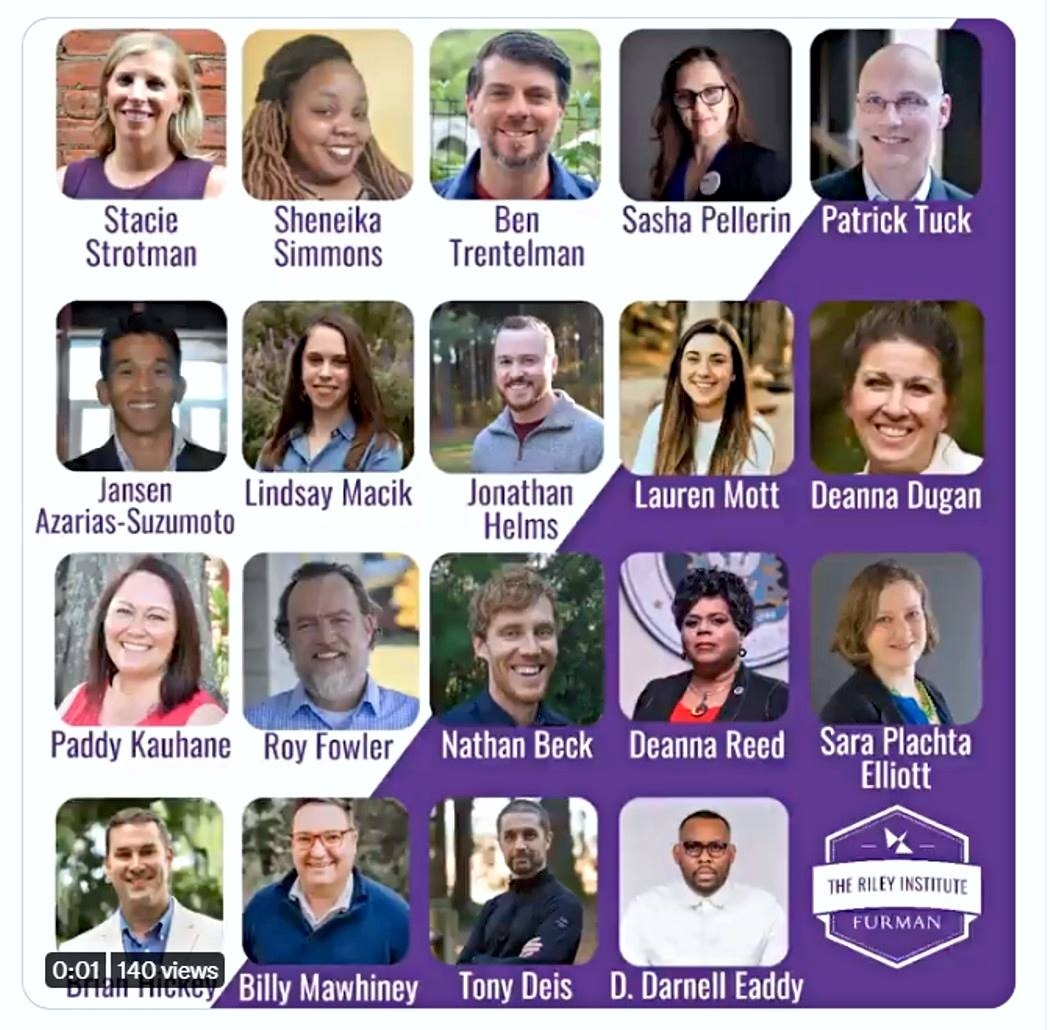 Headshot collage of the 19 people selected for the White-RIley-Peterson Afterschool Policy Fellowship including Stacie Strotman