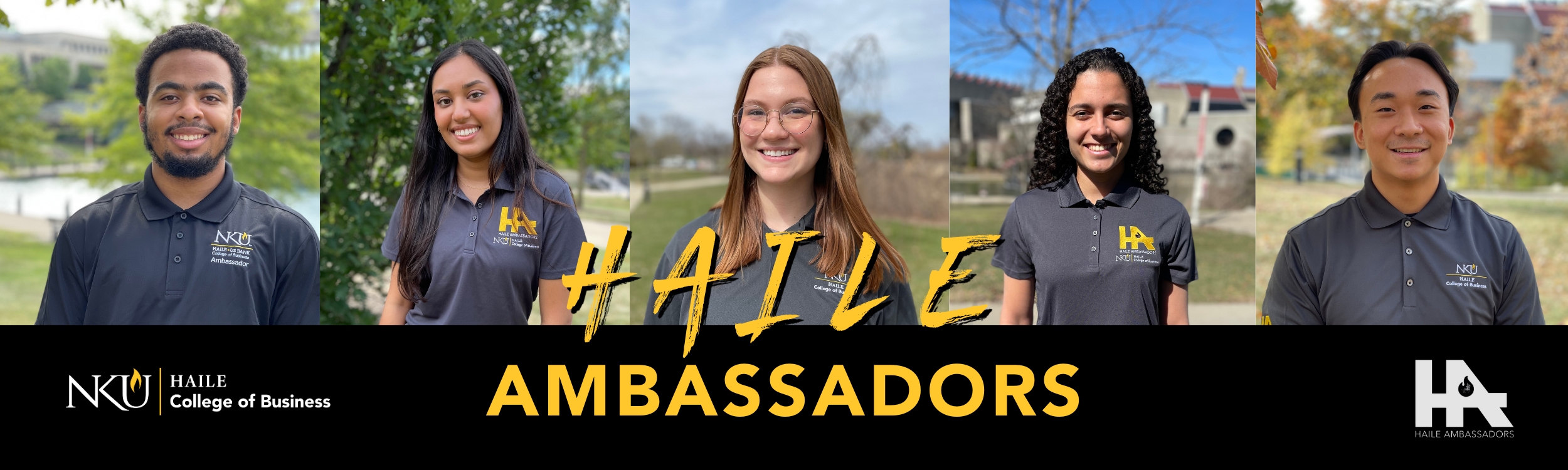 Haile Ambassador photo with letters H A I L E across 