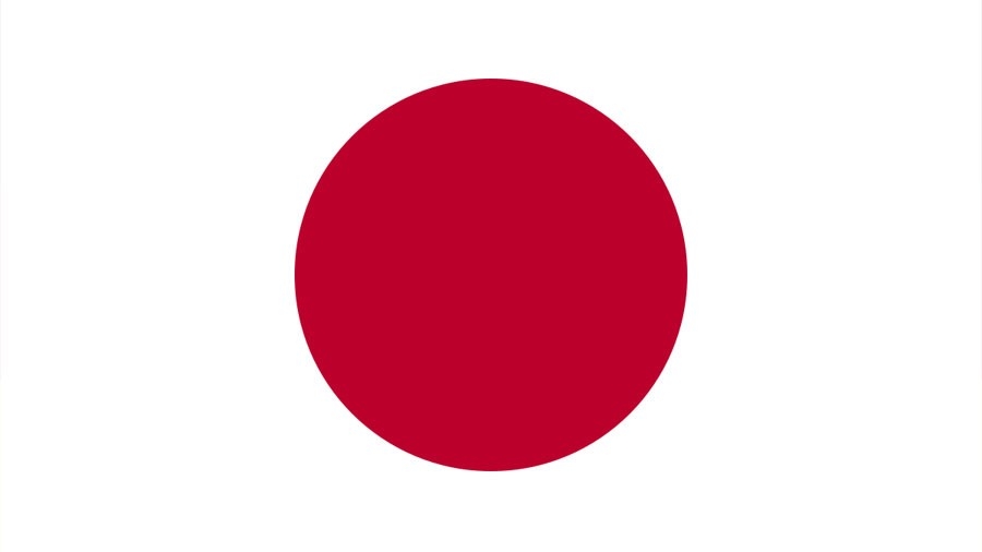 The Japanese flag